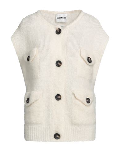 Essentiel Antwerp Woman Cardigan Cream Size Xs Mohair Wool, Acrylic, Polyamide, Elastane In White