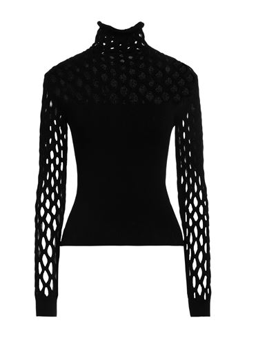 Valentino Garavani Woman Turtleneck Black Size S Viscose, Polyester