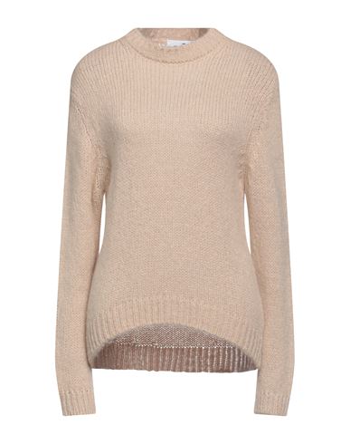 Niū Woman Sweater Beige Size L Acrylic, Polyamide, Alpaca Wool, Viscose, Metallic Polyester