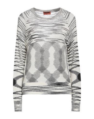 Missoni Woman Sweater Ivory Size 8 Wool In White