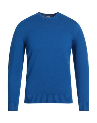 Drumohr Man Sweater Blue Size 44 Merino Wool