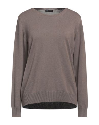 Shop Colombo Woman Sweater Grey Size 16 Cashmere