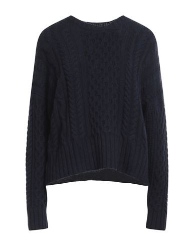 Base Milano Woman Sweater Midnight Blue Size 6 Merino Wool, Cashmere