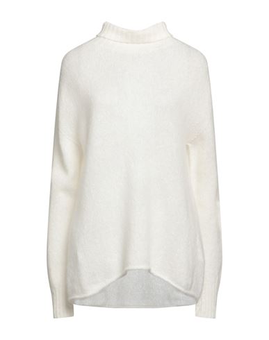 Drumohr Woman Turtleneck White Size M Cashmere, Silk In White