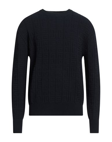 Givenchy Man Sweater Navy Blue Size M Viscose, Polyamide, Polyester, Elastane