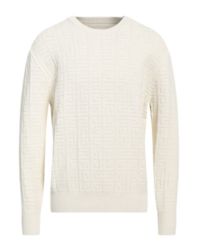 Shop Givenchy Man Sweater Ivory Size L Viscose, Polyamide, Polyester, Elastane In White