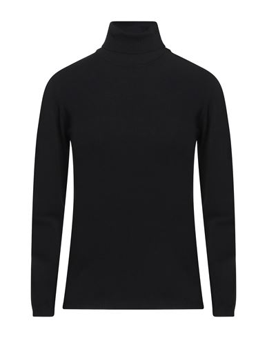 Roberto Cavalli Woman Turtleneck Black Size 6 Acrylic, Wool