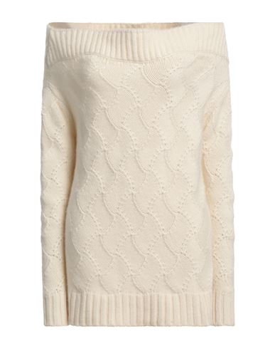 Drumohr Woman Sweater Ivory Size S Cashmere In White
