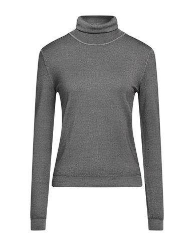 Shop Aspesi Woman Turtleneck Lead Size 10 Wool In Grey