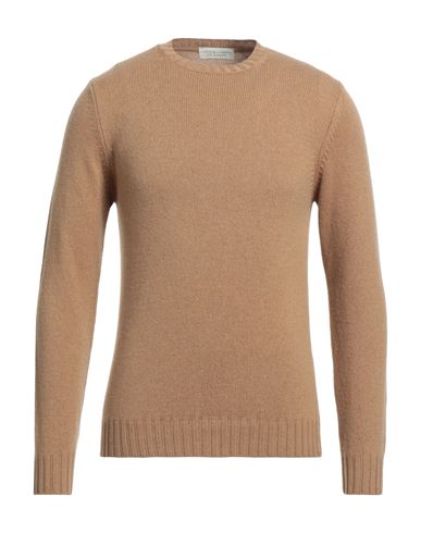 FILIPPO DE LAURENTIIS FILIPPO DE LAURENTIIS MAN SWEATER BROWN SIZE 42 CASHMERE