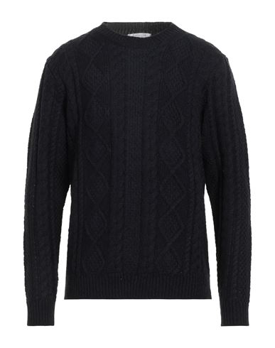 Bellwood Man Sweater Midnight Blue Size 46 Acrylic, Alpaca Wool, Wool, Viscose In Black