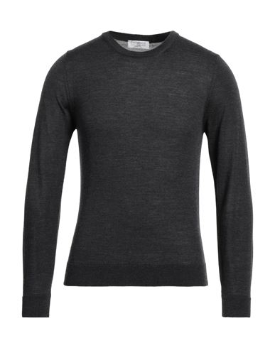Shop Bellwood Man Sweater Steel Grey Size 36 Merino Wool
