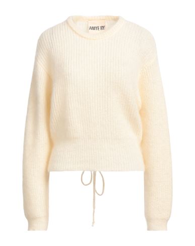 Aniye By Woman Sweater Ivory Size L Mohair Wool, Polyamide, Wool In White