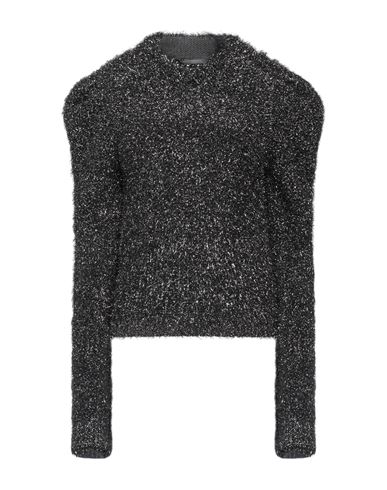 Alberta Ferretti Woman Sweater Black Size 10 Polyamide, Polyester, Virgin Wool