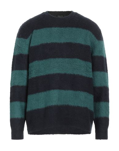 Shop Roberto Collina Man Sweater Midnight Blue Size 44 Cotton, Nylon, Elastane