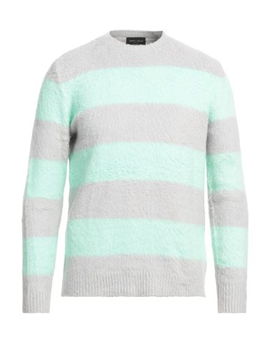 Roberto Collina Man Sweater Light Green Size 36 Cotton, Nylon, Elastane