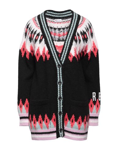Shop Red Valentino Woman Cardigan Black Size M Acrylic, Mohair Wool, Polyamide, Polyester