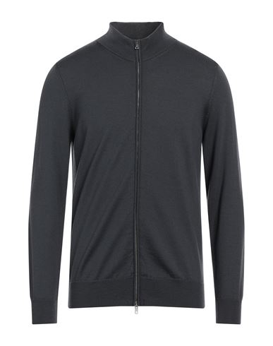 +39 Masq Man Cardigan Lead Size 40 Merino Wool In Grey