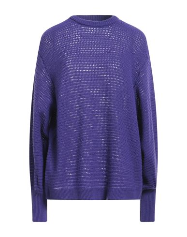 Nude Woman Sweater Dark Purple Size 8 Virgin Wool, Cashmere