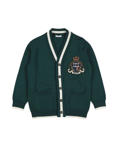 Dolce & Gabbana Babies'  Toddler Boy Cardigan Dark Green Size 7 Virgin Wool, Viscose, Polyester In Blue