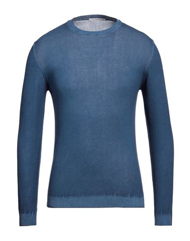 Grey Daniele Alessandrini Man Sweater Blue Size 36 Cotton