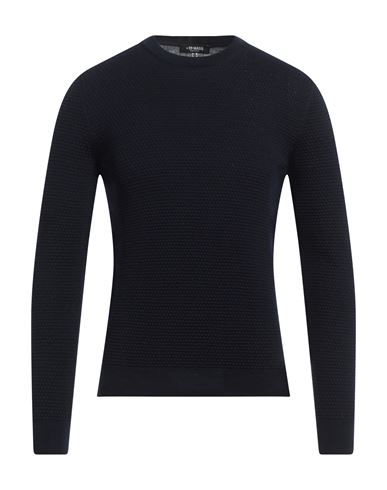 +39 Masq Man Sweater Navy Blue Size 40 Merino Wool