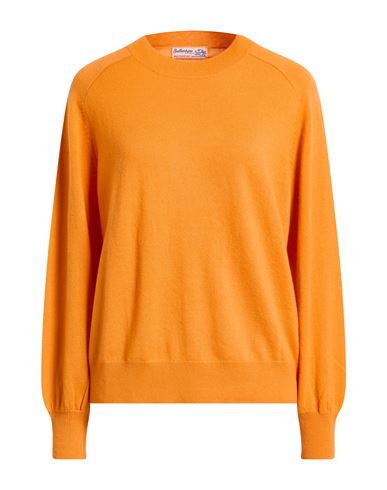 Ballantyne Of Peebles Woman Sweater Orange Size 8 Cashmere In Orange