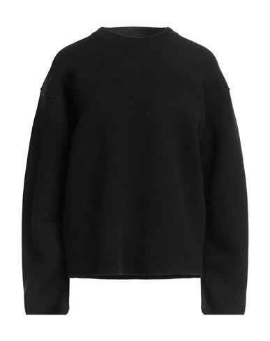 Jil Sander Woman Sweater Black Size 2 Virgin Wool, Cashmere, Polyamide