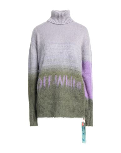 Shop Off-white Woman Turtleneck Lilac Size 2 Mohair Wool, Polyamide, Wool In Purple