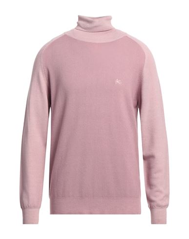 Etro Man Turtleneck Pastel Pink Size Xl Wool