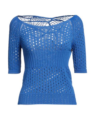 Elisa Cavaletti By Daniela Dallavalle Woman Sweater Bright Blue Size 8 Rayon, Polyamide