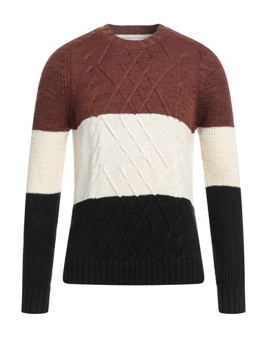 Hamaki-ho Man Sweater Brown Size Xxl Acrylic, Cotton, Wool