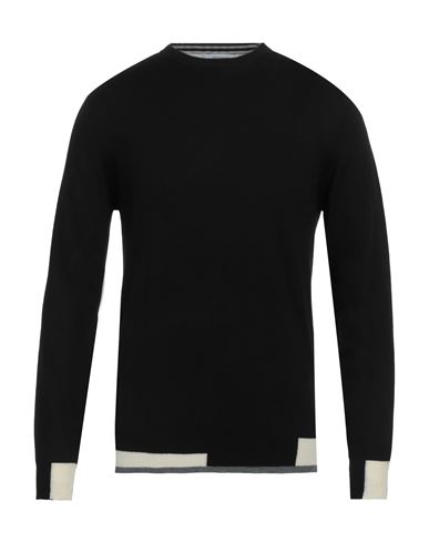 Gazzarrini Man Sweater Black Size L Polyester, Acrylic, Nylon, Wool