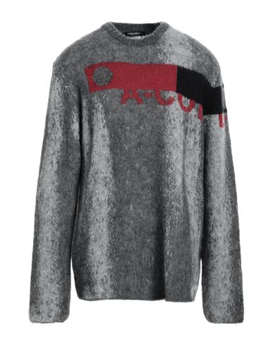 A-cold-wall* Man Sweater Lead Size M Polyamide, Mohair Wool, Wool, Acrylic In Grey