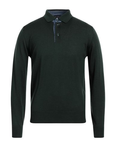 Angelo Nardelli Man Sweater Dark Green Size 38 Merino Wool, Acrylic