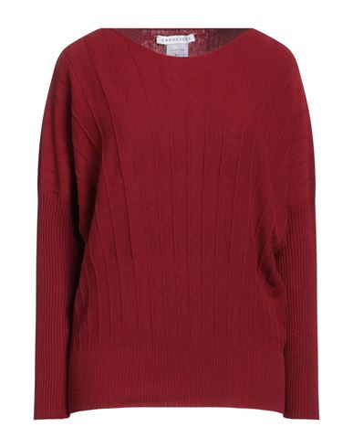Caractere Caractère Woman Sweater Brick Red Size M Wool, Viscose, Polyamide, Cashmere