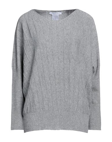 Caractere Caractère Woman Sweater Light Grey Size L Wool, Viscose, Polyamide, Cashmere