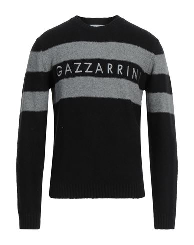 Gazzarrini Man Sweater Black Size S Cotton, Acrylic, Polyester, Elastane