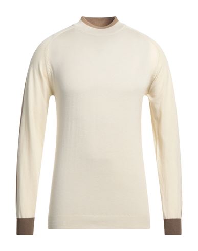 Gazzarrini Man Turtleneck Ivory Size L Polyester, Acrylic, Nylon, Merino Wool In White