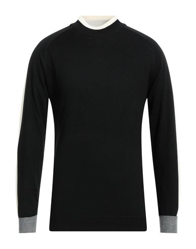 Gazzarrini Man Turtleneck Black Size Xl Polyester, Acrylic, Nylon, Merino Wool