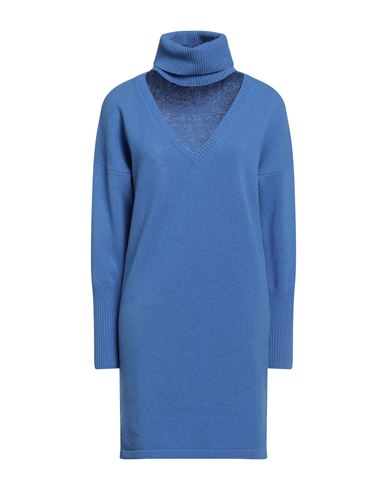 Shop Federica Tosi Woman Sweater Azure Size 6 Wool, Cashmere In Blue