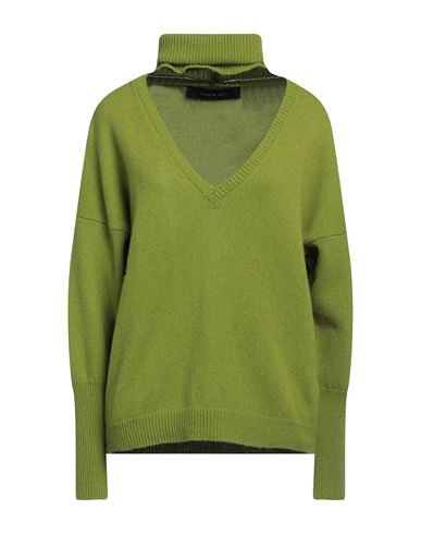 Federica Tosi Woman Sweater Acid Green Size 6 Virgin Wool, Cashmere