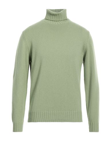 Filippo De Laurentiis Man Turtleneck Light Green Size 40 Merino Wool, Cashmere