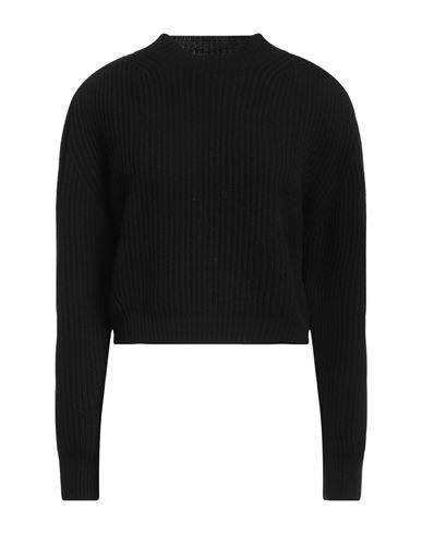 The Andamane Woman Turtleneck Black Size S Virgin Wool, Cashmere