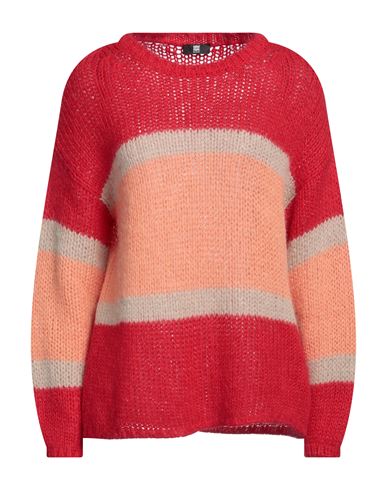 Riani Woman Sweater Red Size 10 Alpaca Wool, Polyamide, Wool