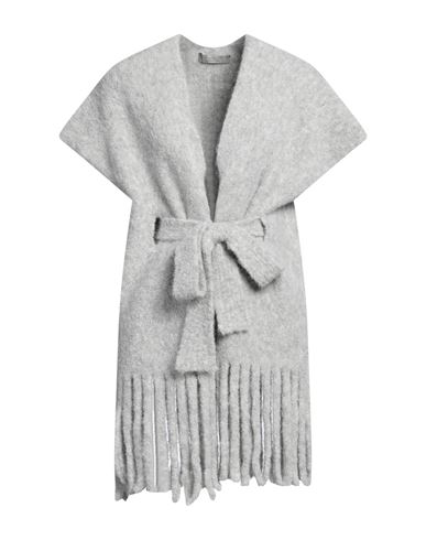 D-exterior D. Exterior Woman Cardigan Grey Size 4 Alpaca Wool, Polyamide, Elastane