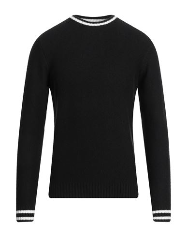 Gazzarrini Man Sweater Black Size Xl Cotton, Acrylic, Polyester, Elastane