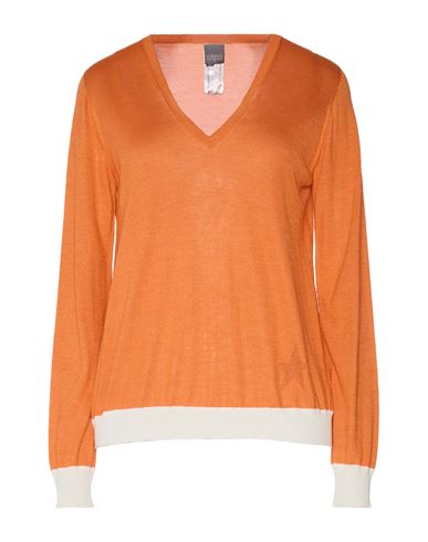 Lorena Antoniazzi Woman Sweater Orange Size 14 Silk, Wool