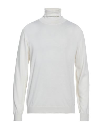 Brioni Man Turtleneck Ivory Size 44 Cashmere, Silk In White