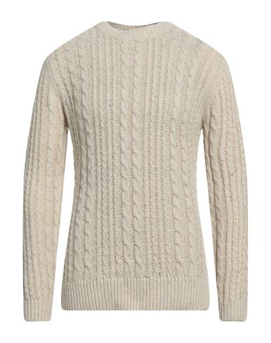 Selected Homme Man Sweater Beige Size L Acrylic, Nylon, Wool